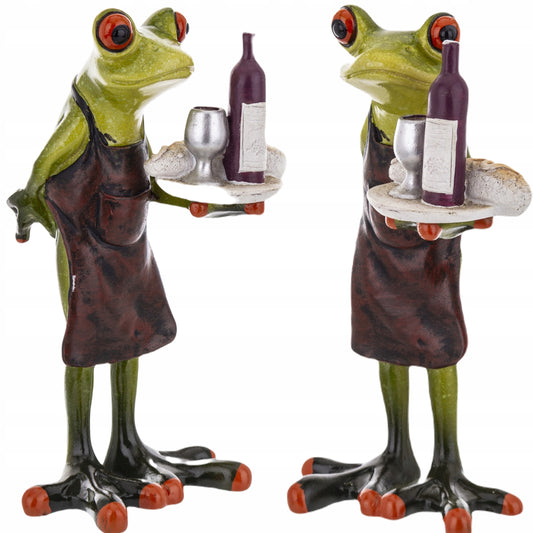 figurka żaba kelner żabka śmieszny prezent drink
