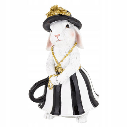 Figurka wielkanocna Elegancka Króliczka Glamour Pani królik dekoracja