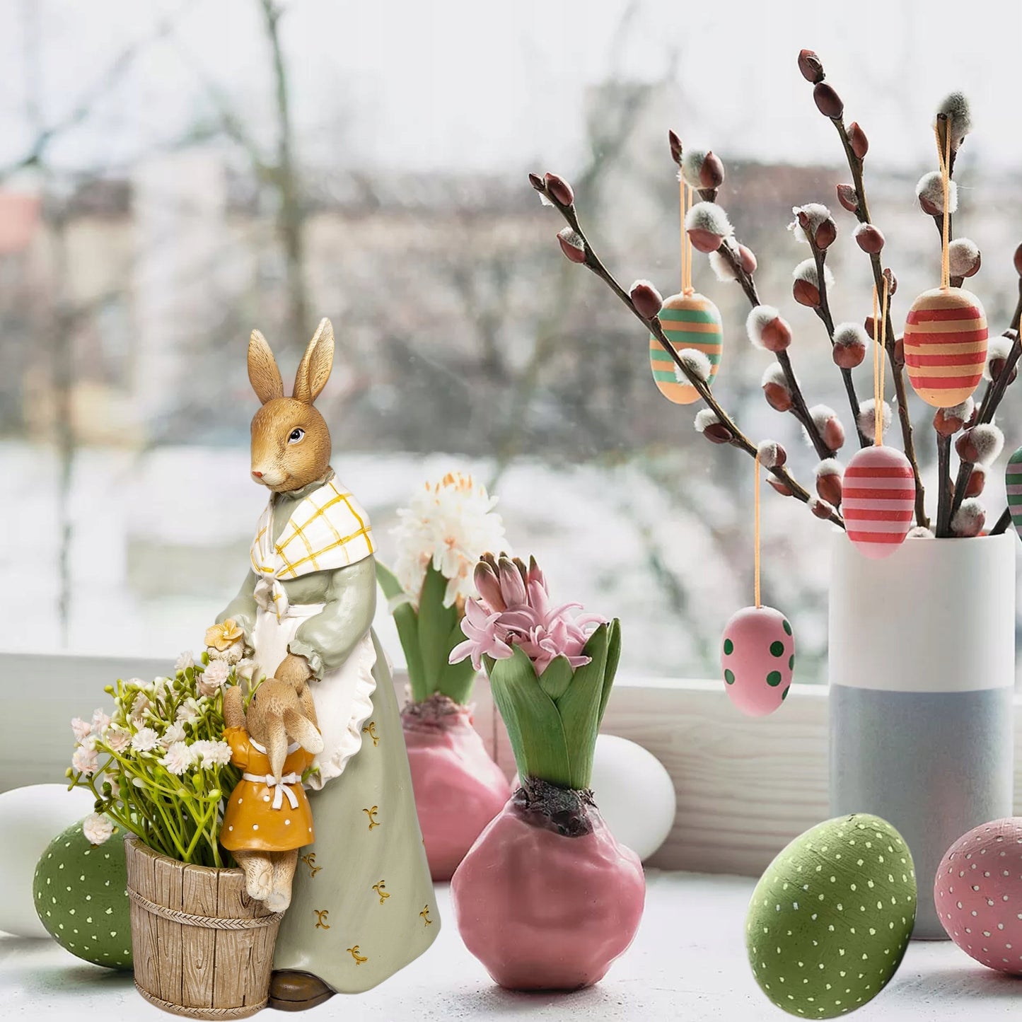 Figurka króliki zajączek wielkanocna 25cm