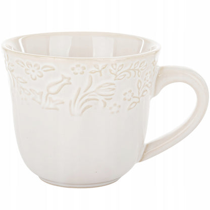 Filiżanka porcelanowa 250 ml 1 szt. kubek ecru Sarmatia porcelana