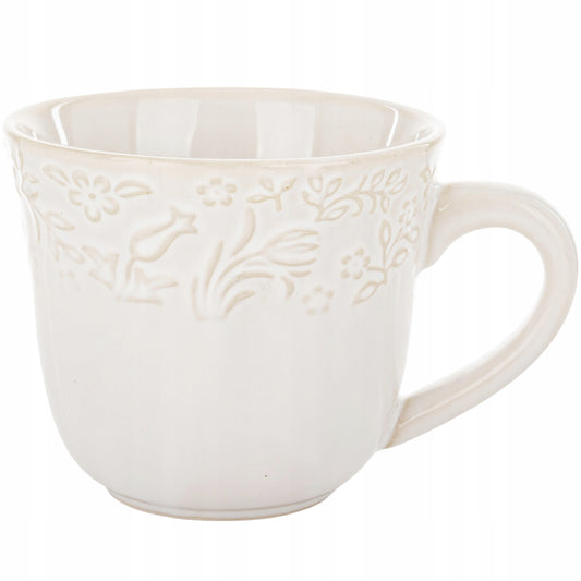 Filiżanka porcelanowa 250 ml 1 szt. kubek ecru Sarmatia porcelana