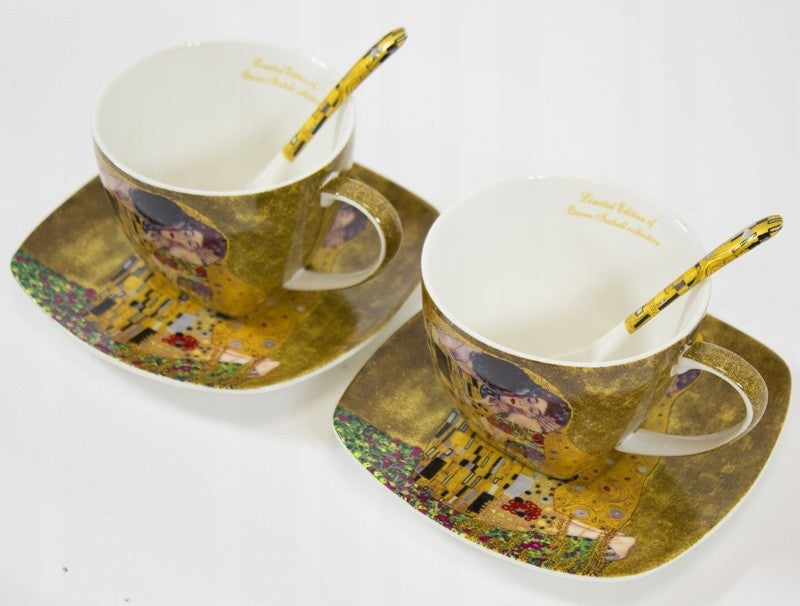 Filiżanka Gustav Klimt porcelana 250 ml 2 szt. serwis kawowy