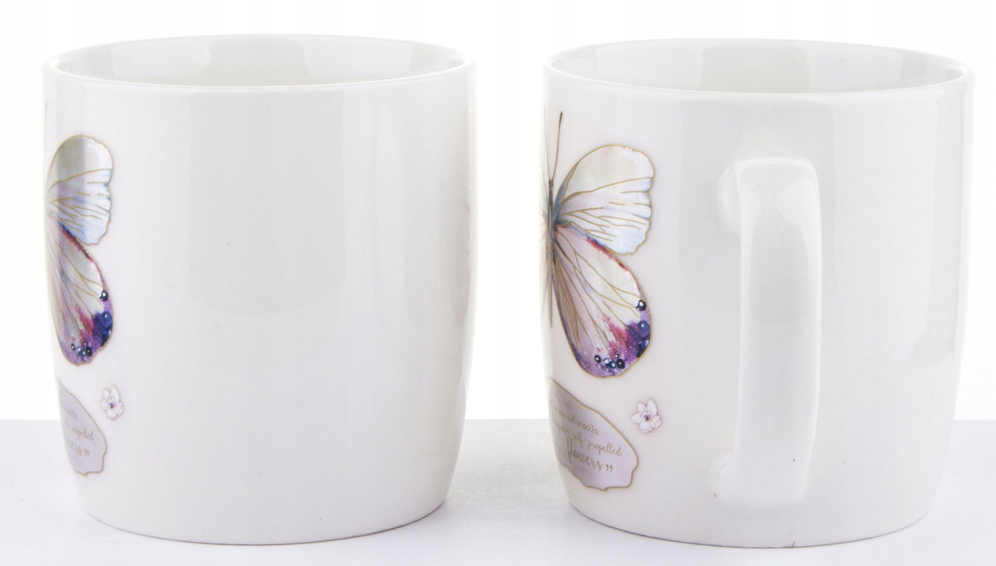 Komplet kubków z przykrywką i łyżeczką Prezent