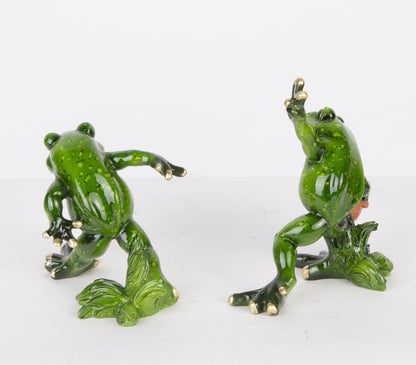 Figurka żabka 12,5cm żaba piłkarz, koszykarz 2szt