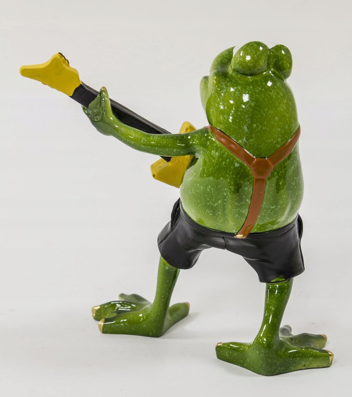 Figurka żaba 16 cm gitarzysta żabka rockman