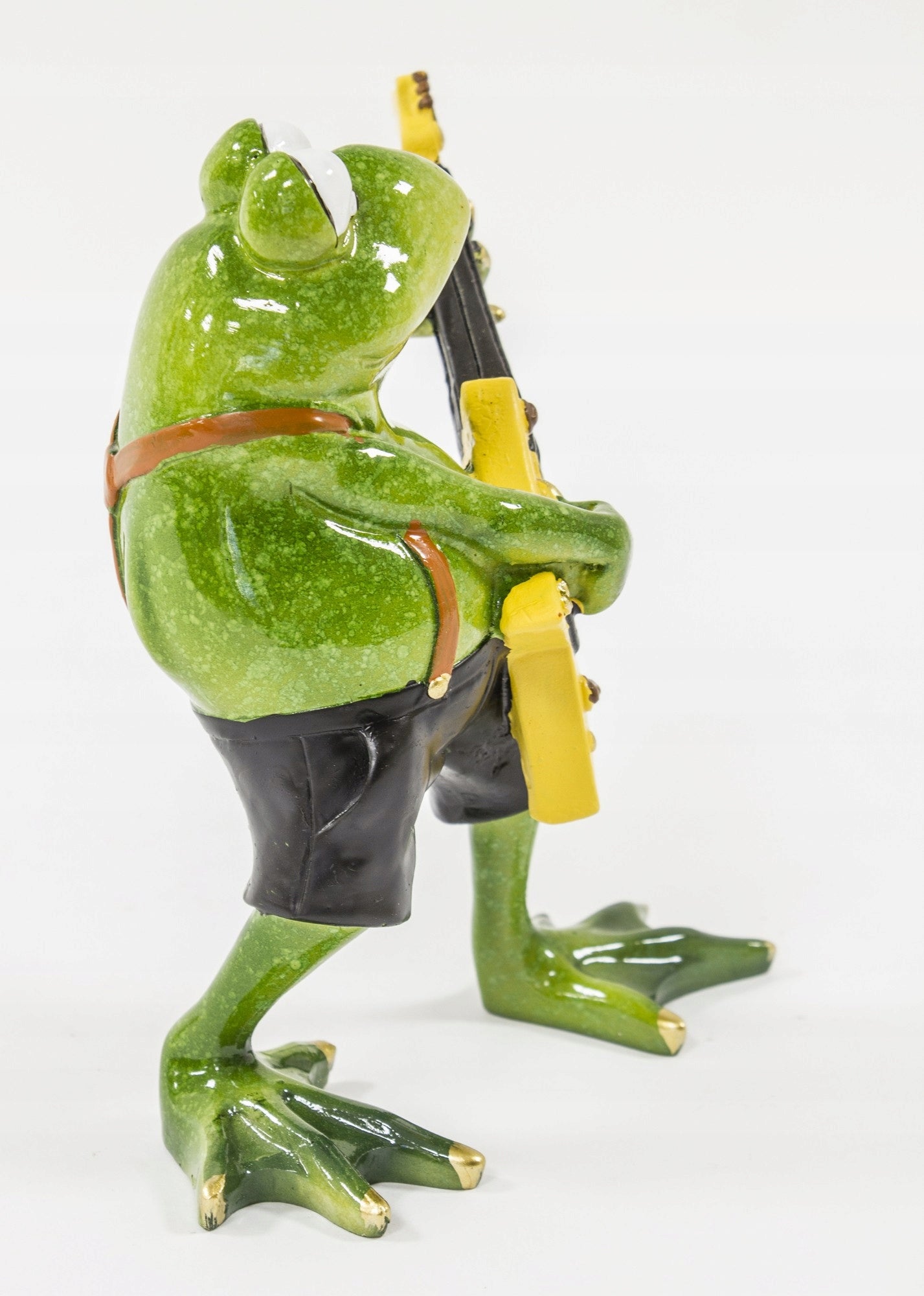 Figurka żaba 16 cm gitarzysta żabka rockman