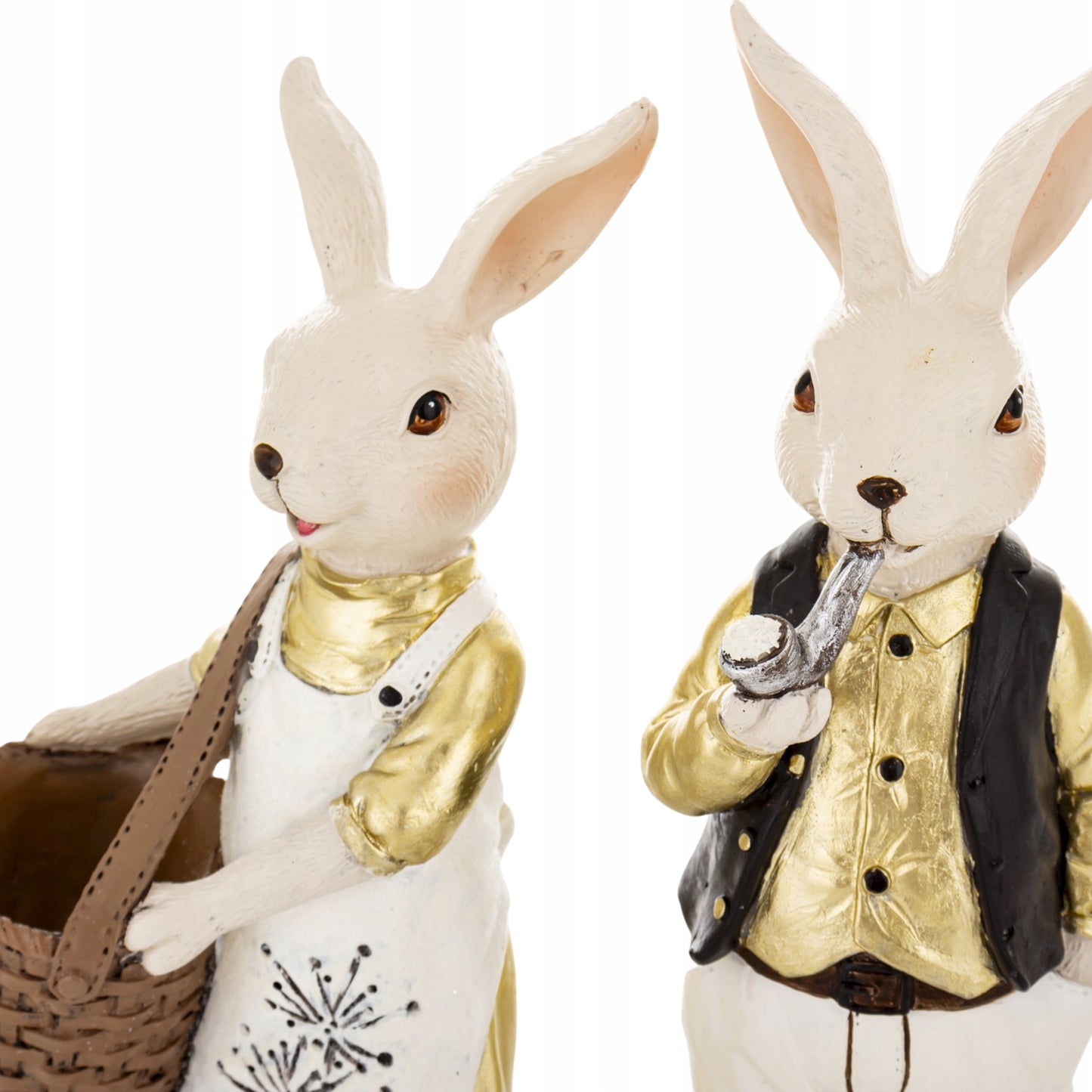 2szt zestaw figurek Pan i Pani Królik figurka wielkanocna zajączek 26 cm