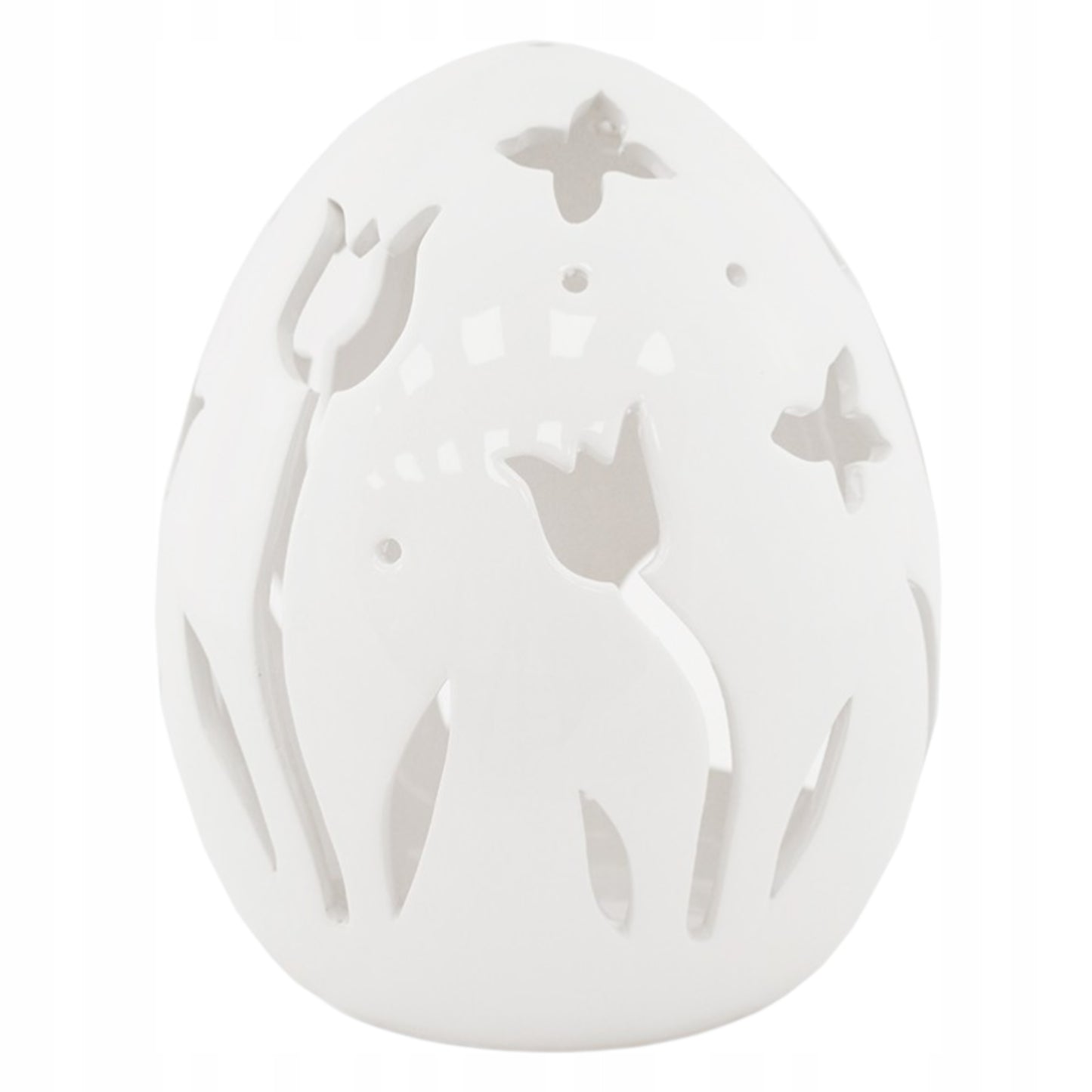 Jajko T-Light dekoracja wielkanoc ozdoba ceramiczna latarenka 20cm