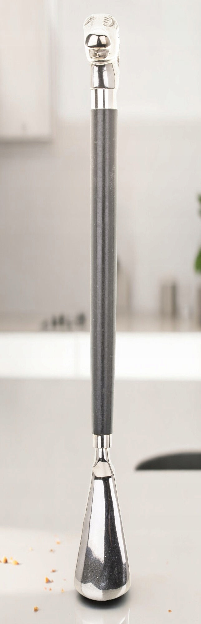 Łyżka do butów premium klasyczna długość 47 cm koń srebrny