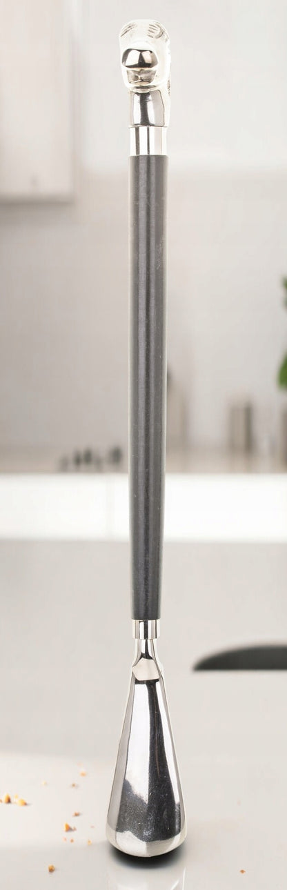 Łyżka do butów premium klasyczna długość 47 cm koń srebrny