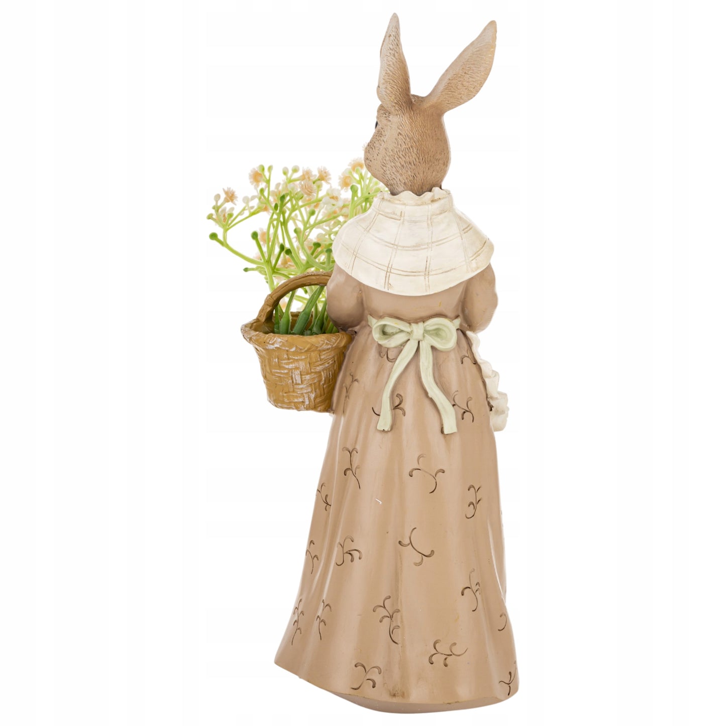 Figurka zajączek z kwiatami królik dekoracja wielkanoc ozdoba wiosna 31cm