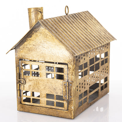 Figurka świąteczna Dekoracja Metalowa złoty 21,5x24,5x15
