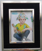 Ramka na zdjęcie czarna srebrna 13x18 glamour