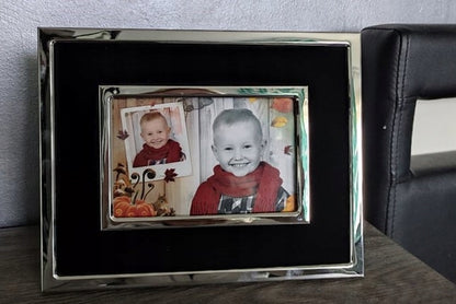 Ramka na zdjęcie czarna srebrna 13x18 glamour