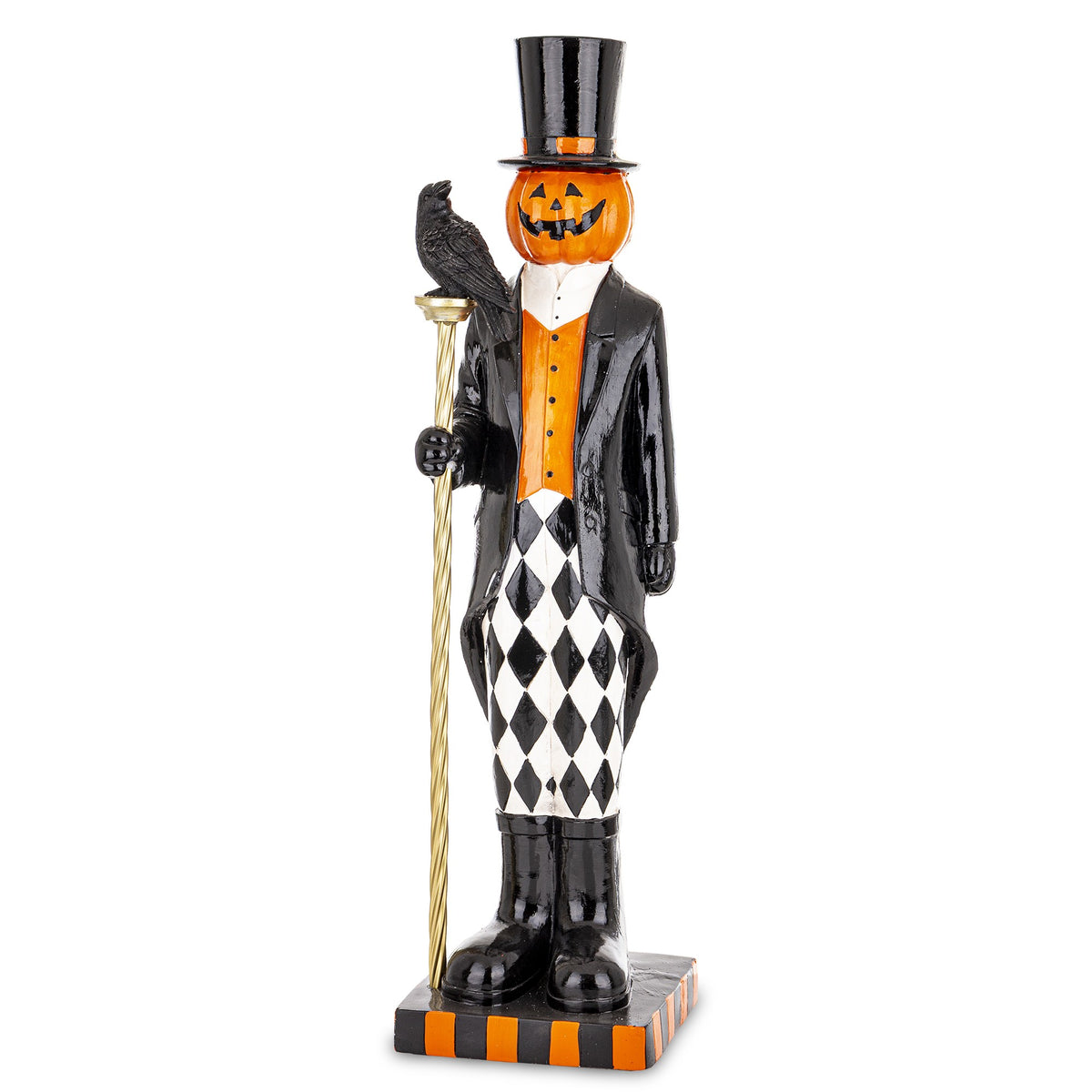 Figurka dynia Halloween dekoracyjna wielokolorowy 84x20x21