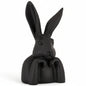 Figurka Królik Zajączek Statuetka Dekoracja Czarna Duża 47,5cm Loft