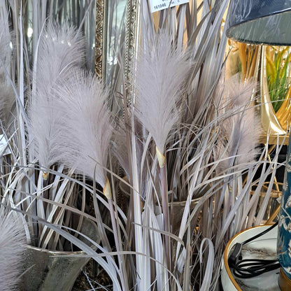 Trawa sztuczna ozdobna pampas donica beżowa 121cm