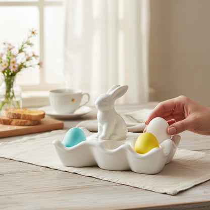 talerz na jajka półmisek podstawka ceramiczna
