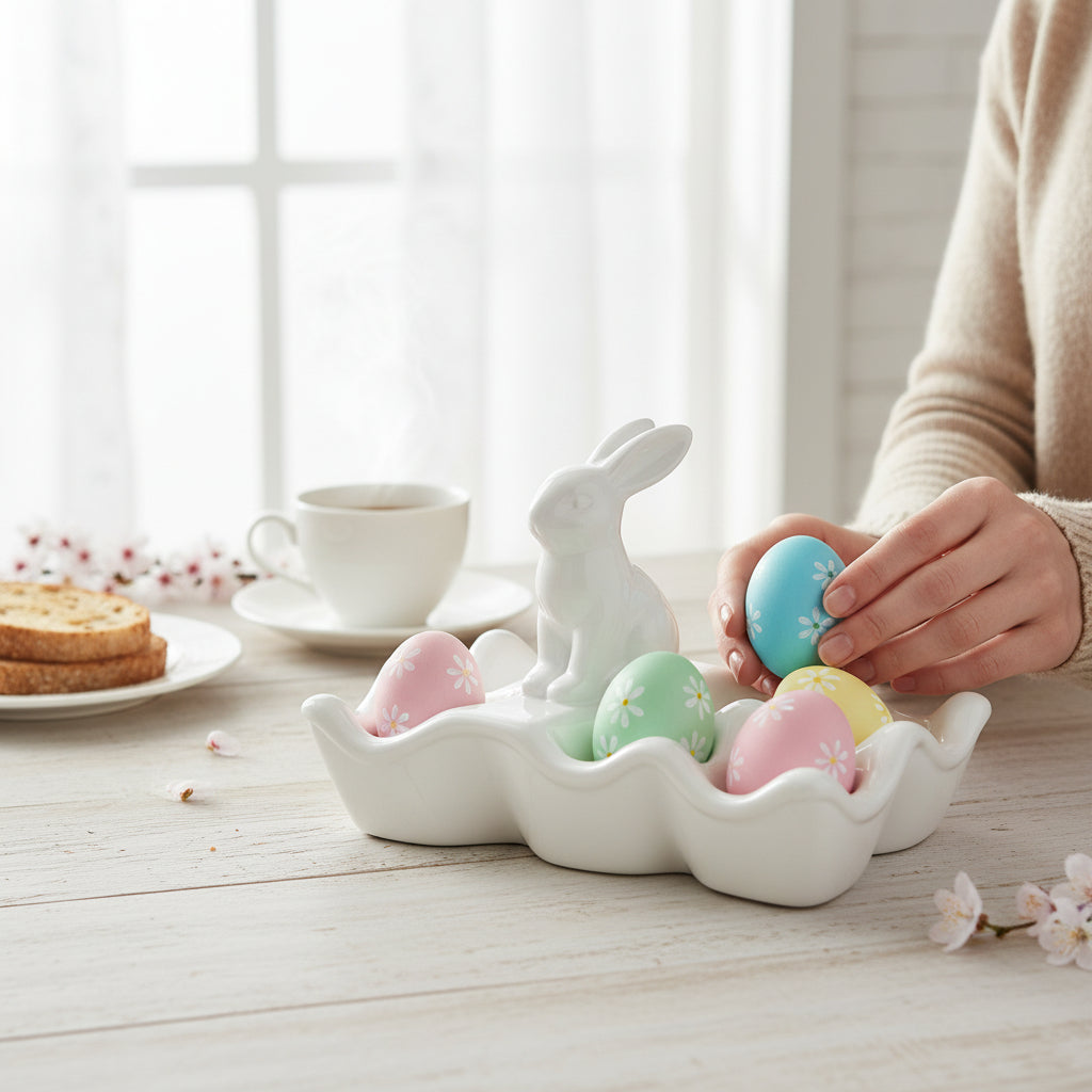 talerz na jajka półmisek podstawka ceramiczna