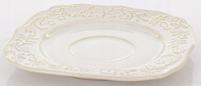 Talerz Spodek pod Filiżankę porcelanowy Sarmatia deserowy 16,5 kwadratowy