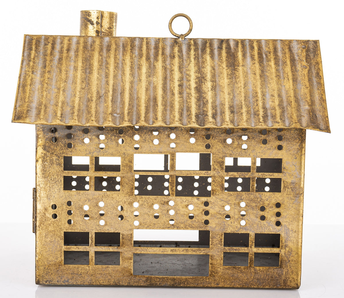 Figurka świąteczna Dekoracja Metalowa złoty 21,5x24,5x15