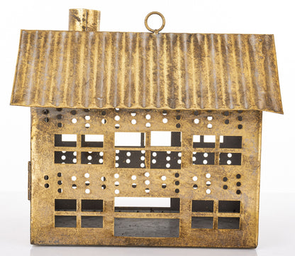 Figurka świąteczna Dekoracja Metalowa złoty 21,5x24,5x15