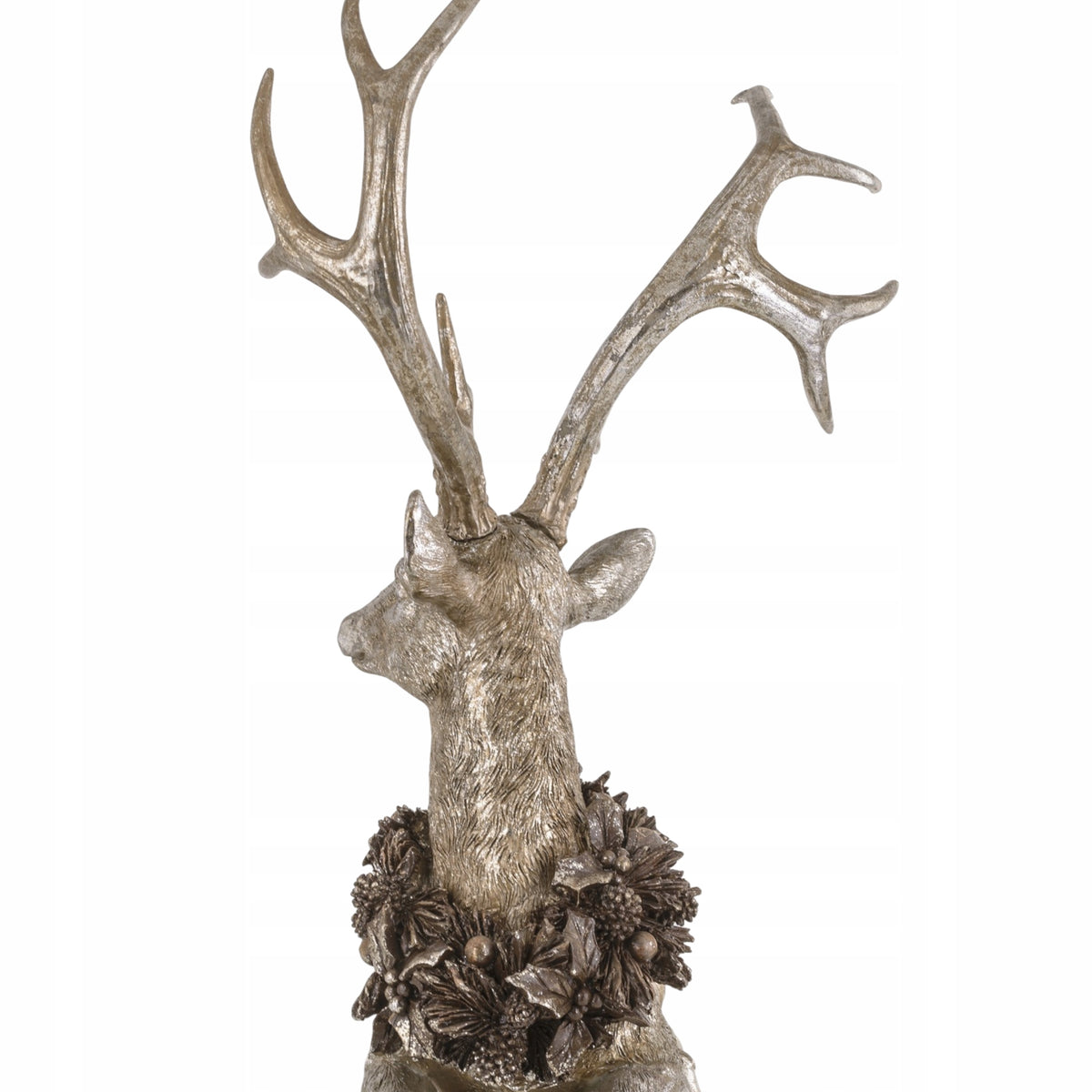 RENIFER FIGURKA ŚWIĄTECZNA ZŁOTY JELEŃ DEKORACJA duża 55x41x28 cm