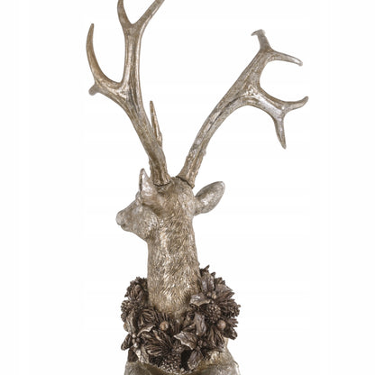 RENIFER FIGURKA ŚWIĄTECZNA ZŁOTY JELEŃ DEKORACJA duża 55x41x28 cm