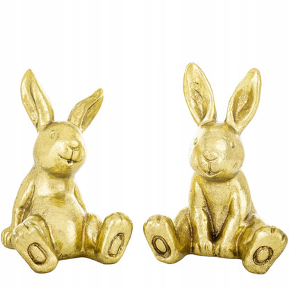 2 szt. figurka królik zając siedzące zajączki króliki wielkanocne