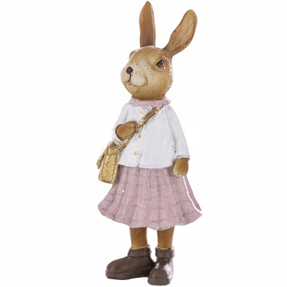 Figurka wielkanocna tworzywo sztuczne zając 15,5 cm