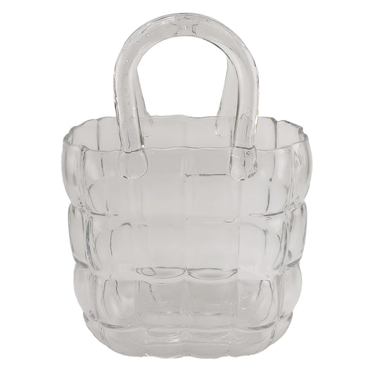 Wazon Torebka Szklana Transparentny 27,5x18,6x11