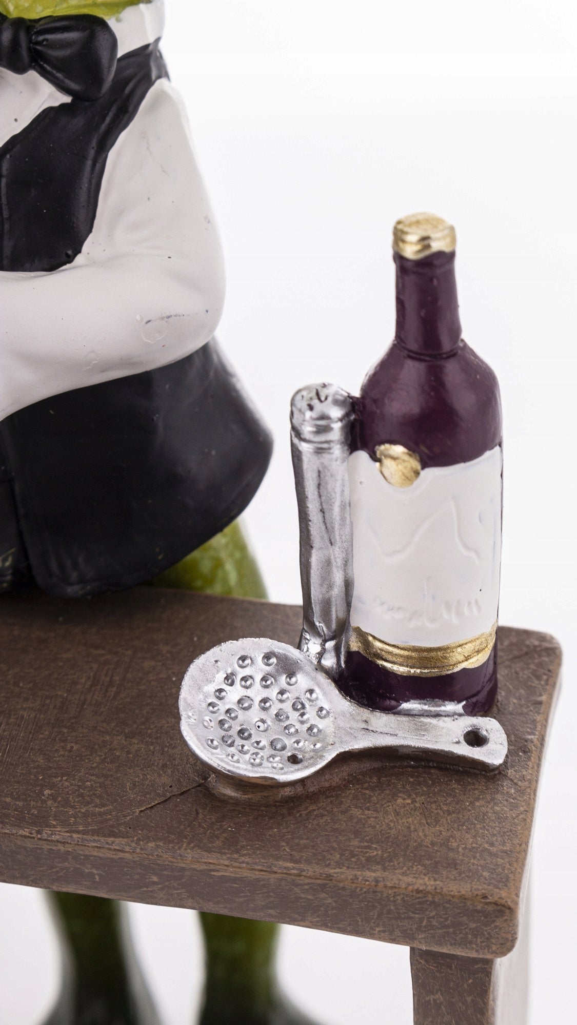 Ozdobna Figurka żabka Żaba Barman z shakerem do drinków