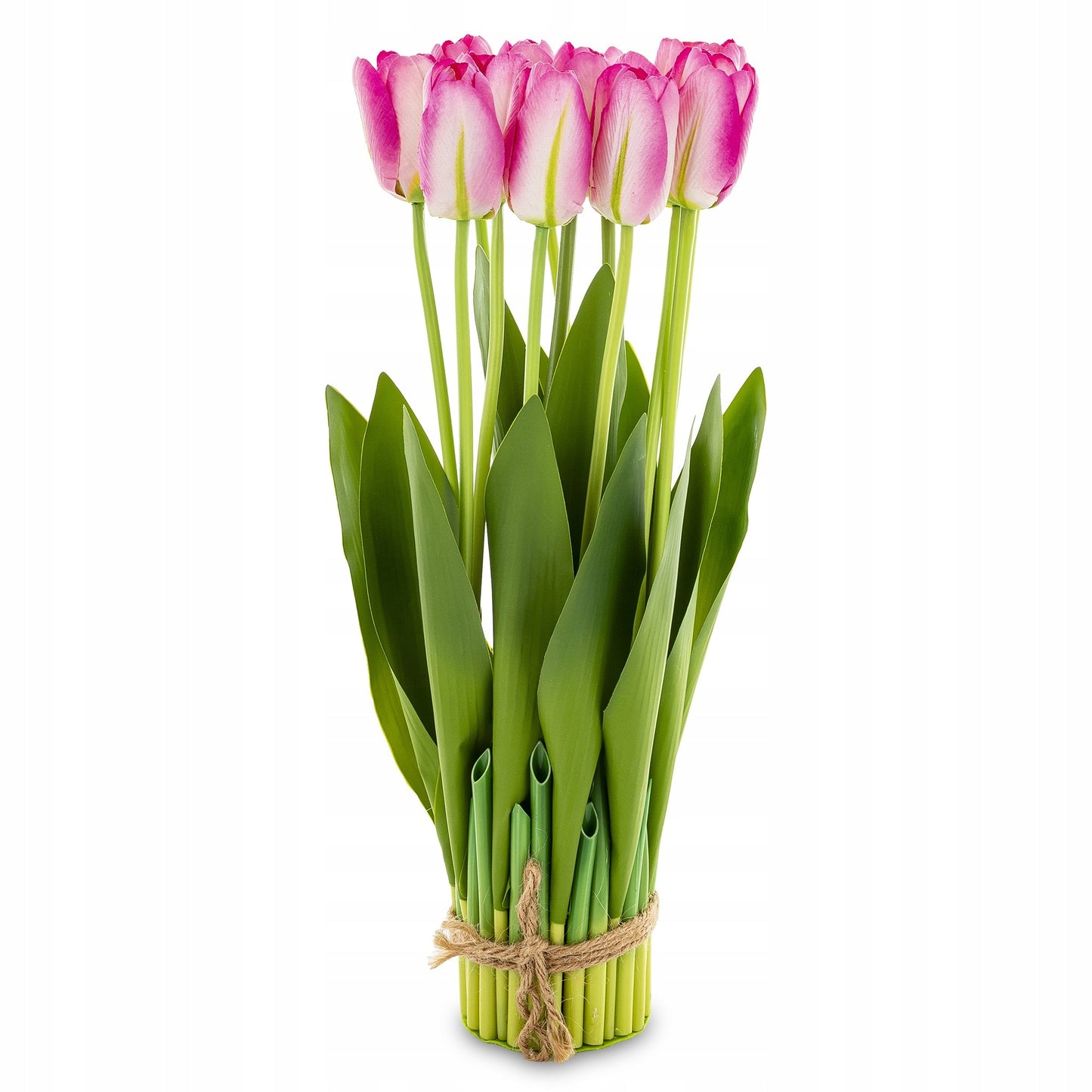 Bukiet Sztucznych Tulipanów tulipan różowy 38cm wiosenne kwiaty wielkanoc