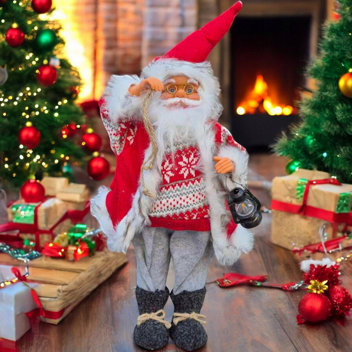 Mikołaj 60cm figurka świateczna Boże Narodzenie Prezent Mikołajki