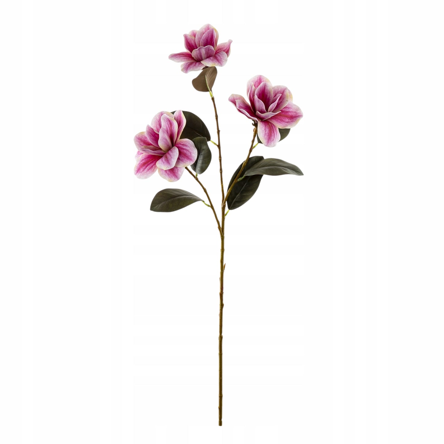 Kwiat Sztuczny 80cm magnolia gałązka dekoracyjna rożowa premium