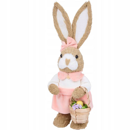 Figurka wielkanocna tworzywo sztuczne zając 35 cm Pani Królik