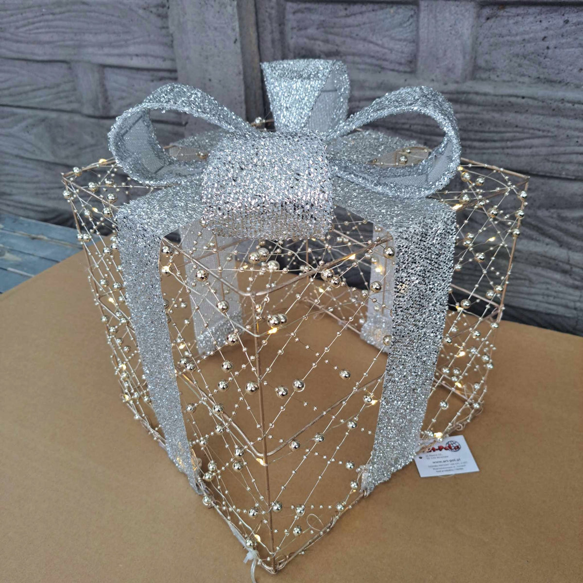 Ozdoba Prezenty 3 szt. LED Figurka świetlna świąteczna duża