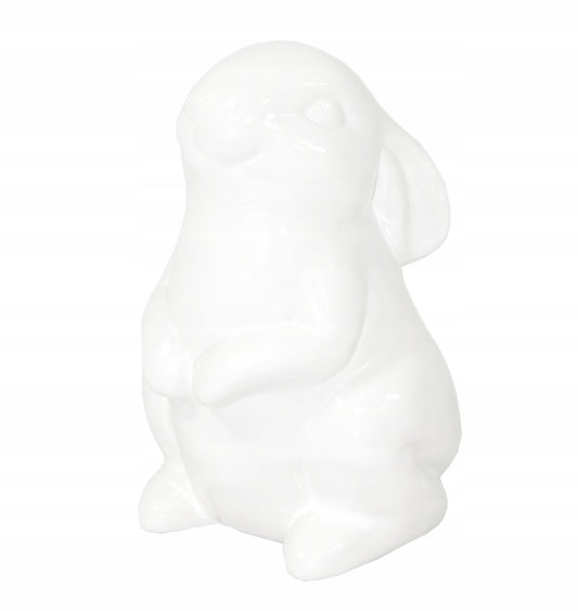 Figurka królik zając wielkanocny 16,5 cm biały