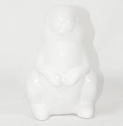 Figurka królik zając wielkanocny 16,5 cm biały