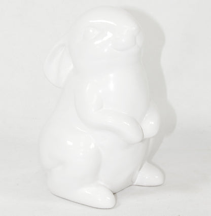 Figurka królik zając wielkanocny 16,5 cm biały