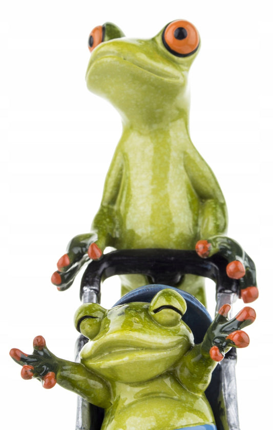 FIGURKA ŻABA ŻABKA MAMA WÓZEK DZIECKO SPACER 17CM