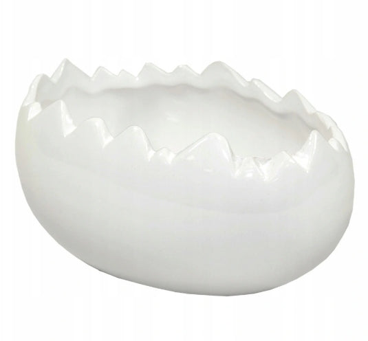 Osłonka wielkanocna ceramiczna jajko rzeżucha
