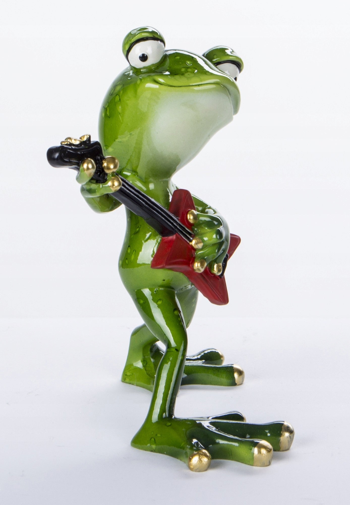 FIGURKA ŻABKA GITARZYSTA MUZYK ŻABA ŚMIESZNA