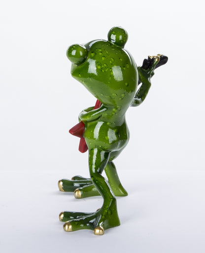 FIGURKA ŻABKA GITARZYSTA MUZYK ŻABA ŚMIESZNA