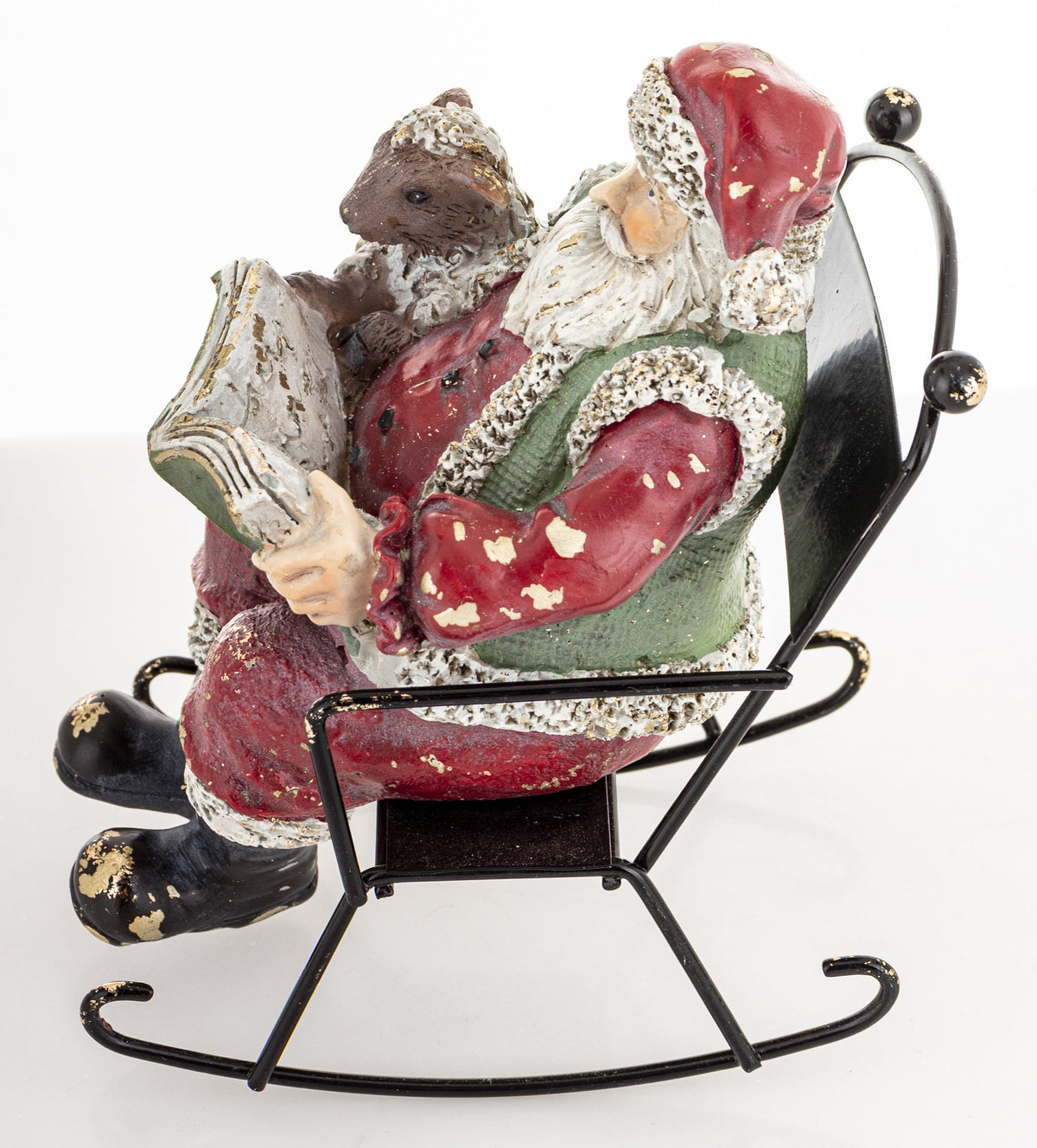 Figurka świąteczna Mikołaj tworzywo sztuczne 15x12,5x9 cm Casa Roma