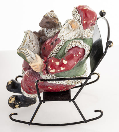 Figurka świąteczna Mikołaj tworzywo sztuczne 15x12,5x9 cm Casa Roma