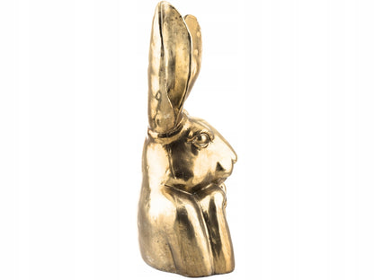 Wielkanoc Dekoracyjna Figurka KRÓLIK ZAJĄC 49 x 25 x 20 cm - złoty