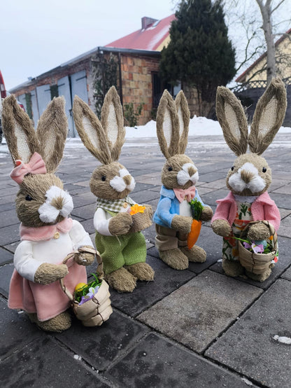 Figurka wielkanocna króli zając 35 cm dekoracyjny wielkanocny zajączek