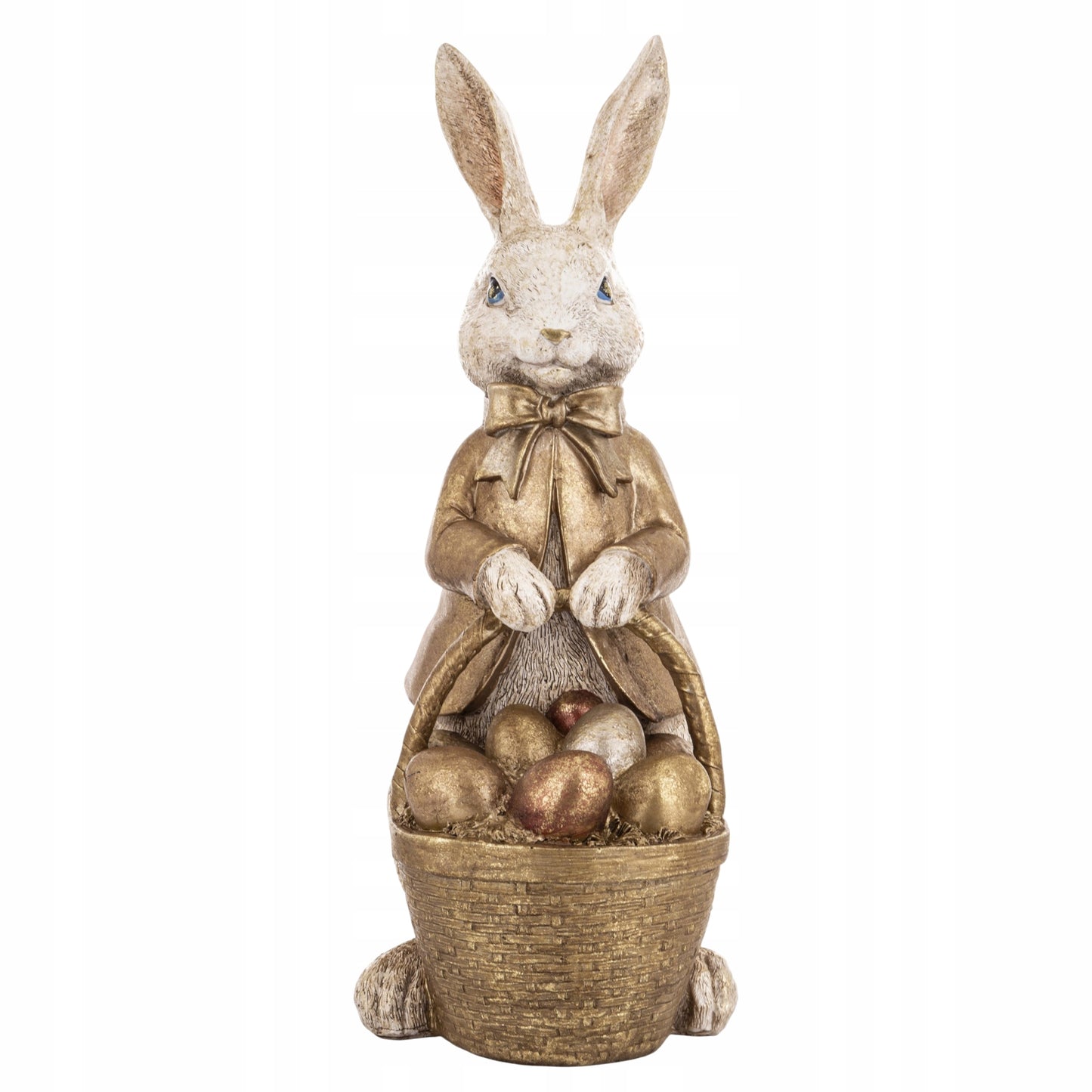 Figurka Królik koszyczek pisanki Dekoracja XXL 50cm ozdoba Stołu zając