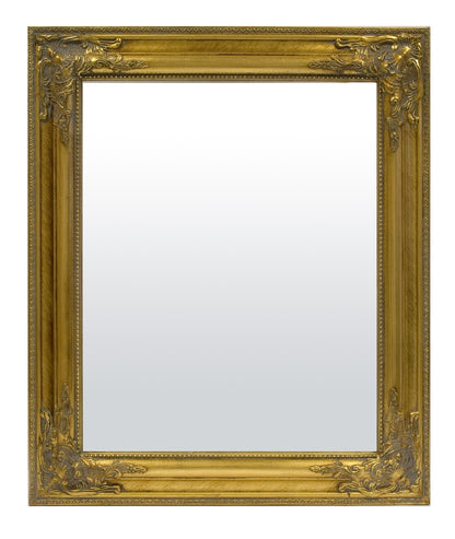 Lustro dekoracyjne złoty drewniana rama,szkło 55x65x3 RAMA 7 cm